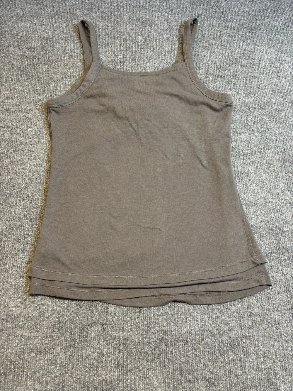 Alo Yoga Cowl Neck Cami Tank Top Olive Gray Medium Drape Yoga Athleisure GUC